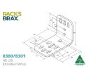  RacksBrax HD L BRACKETS 150  חיבור ברזל לגגון