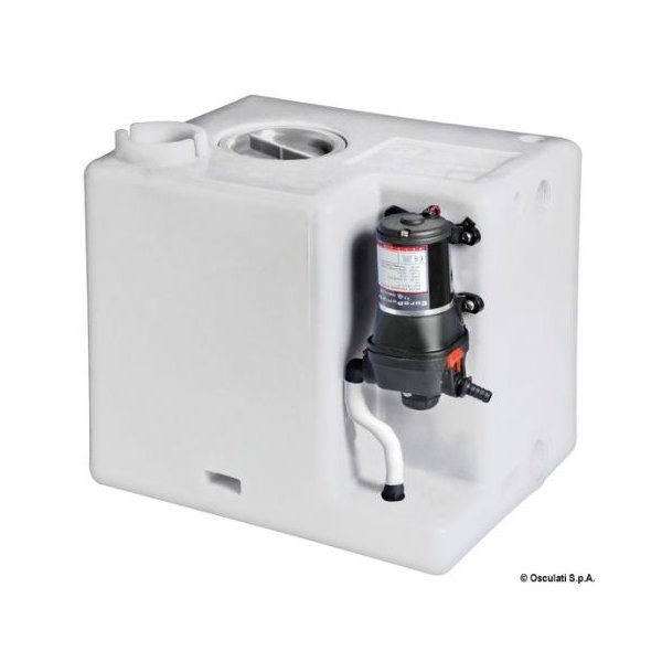מיכל מים מתוקים 55 ליטר - תוצ' איטליה + משאבת מים מובנית 12V